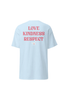 T-shirt: Treat People Like Dogs (Light Blue) by Dog is Good