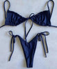 Low Waist Bikini Triangle Swimwear Female String Swimsuit Women Two Piece Swimsuit Swimwear Halter String Triangle Bikini Sets Women Print 2 Piece Suit Push Up Bathing Suit Swim Suit New by Stevvex