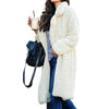 Luxurious Autumn Winter Jacket Female Coat Solid Color Fleece Coats Casual Outerwear Warm Soft Cardigan Fur Jackets For Female Clothes by Stevvex