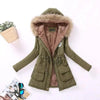 Luxurious Autumn Winter Women Cotton Jacket Padded Casual Slim Coat Emboridery Hooded Size 3XL Wadded Overcoat by Stevvex