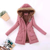 Luxurious Autumn Winter Women Cotton Jacket Padded Casual Slim Coat Emboridery Hooded Size 3XL Wadded Overcoat by Stevvex