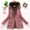 Luxurious Autumn Winter Women Cotton Jacket Padded Casual Slim Coat Emboridery Hooded Size 3XL Wadded Overcoat by Stevvex
