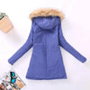 Luxurious Autumn Winter Women Cotton Jacket Padded Casual Slim Coat Emboridery Hooded Size 3XL Wadded Overcoat by Stevvex