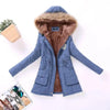 Luxurious Autumn Winter Women Cotton Jacket Padded Casual Slim Coat Emboridery Hooded Size 3XL Wadded Overcoat by Stevvex