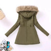 Luxurious Autumn Winter Women Cotton Jacket Padded Casual Slim Coat Emboridery Hooded Size 3XL Wadded Overcoat by Stevvex