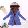 Luxurious Autumn Winter Women Cotton Jacket Padded Casual Slim Coat Emboridery Hooded Size 3XL Wadded Overcoat by Stevvex