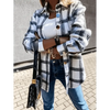 Luxurious Fashionable Women's Long Sleeve Plaid Shirt Coats Top Spring Autumn Casual Lapel Cardigan ,Jackets ,Outerwear,Streetwear by Stevvex