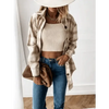 Luxurious Fashionable Women's Long Sleeve Plaid Shirt Coats Top Spring Autumn Casual Lapel Cardigan ,Jackets ,Outerwear,Streetwear by Stevvex