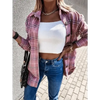 Luxurious Fashionable Women's Long Sleeve Plaid Shirt Coats Top Spring Autumn Casual Lapel Cardigan ,Jackets ,Outerwear,Streetwear by Stevvex