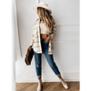 Luxurious Fashionable Women's Long Sleeve Plaid Shirt Coats Top Spring Autumn Casual Lapel Cardigan ,Jackets ,Outerwear,Streetwear by Stevvex