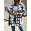 Luxurious Fashionable Women's Long Sleeve Plaid Shirt Coats Top Spring Autumn Casual Lapel Cardigan ,Jackets ,Outerwear,Streetwear by Stevvex