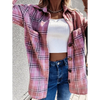 Luxurious Fashionable Women's Long Sleeve Plaid Shirt Coats Top Spring Autumn Casual Lapel Cardigan ,Jackets ,Outerwear,Streetwear by Stevvex