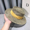 Luxurious New Handmade Straw Beach Hat For Women Summer Hat Luxury Cap Fashion Straw Hat Flat Sun Protection Hats Beautiful Unique Design 55-60cm by Stevvex