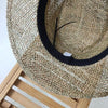 Luxurious New Handmade Straw Beach Hat For Women Summer Hat Luxury Cap Fashion Straw Hat Flat Sun Protection Hats Beautiful Unique Design 55-60cm by Stevvex