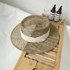 Luxurious New Handmade Straw Beach Hat For Women Summer Hat Luxury Cap Fashion Straw Hat Flat Sun Protection Hats Beautiful Unique Design 55-60cm by Stevvex