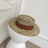 Luxurious New Handmade Straw Beach Hat For Women Summer Hat Luxury Cap Fashion Straw Hat Flat Sun Protection Hats Beautiful Unique Design 55-60cm by Stevvex