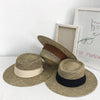 Luxurious New Handmade Straw Beach Hat For Women Summer Hat Luxury Cap Fashion Straw Hat Flat Sun Protection Hats Beautiful Unique Design 55-60cm by Stevvex