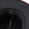 Luxurious Unique Couple Hats Wide Brim Fedora Hat Winter Autumn Trendy Fedora Hat Women Black Red Wedding Hat With Feather Belts For Hats Men Beautiful Gentleman Elegant Classical Hat by Stevvex