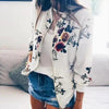 Luxurious Women Floral Jackets Spring Summer Long Sleeve Zipper Print Bomber Jacket Casual Pocket Slim Female Fashion Outwears Plus Size by Stevvex