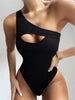 Luxury Black Female Swimsuit Vintage One Piece Ruffled Push Up Tummy Control Swimwear Halter One Piece Slimming Retro Swimsuit Women's Plus Size Push Up Bathing Suit Solid Red Swimwear Women Padded Bathing Suits by Stevvex