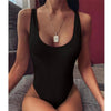 Luxury Black Female Swimsuit Vintage One Piece Ruffled Push Up Tummy Control Swimwear Halter One Piece Slimming Retro Swimsuit Women's Plus Size Push Up Bathing Suit Solid Red Swimwear Women Padded Bathing Suits by Stevvex