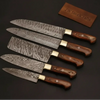 Custom Handmade Chef Knives Damascus Steel blades By JW SteelCrafts by JW SteelCrafts