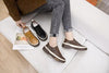 Luxury Leather Womens Sneakers Spring Shoes New Genuine Leather Casual Women Fashion Flat Girl Student Shoes Comfortable Women's Casual Flats Elegant Soft Walking Sneakers by Stevvex