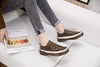 Luxury Leather Womens Sneakers Spring Shoes New Genuine Leather Casual Women Fashion Flat Girl Student Shoes Comfortable Women's Casual Flats Elegant Soft Walking Sneakers by Stevvex