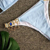 Luxury Purple Halter Crystal Diamond Bikini Female Swimsuit Women Swimwear Rhinestone Bikini Set Bathing Suit Women's Swimwear Rhinestone Halter Low Waist Tie Side Bikini Set 2 Pieces Crystal Diamond Swimsuit by Stevvex