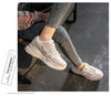 Luxury Sneakers Women Thick Bottom Round Toe Breathing Chunky Platform Sneakers Fashion Breathable Lightweight Comfortable Sneakers Non-Slip Girl Tennis Running Walking Shoes by Stevvex