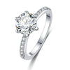 Luxury Style Crystal Engagement Ring - Ring Trends For 2021 Fashion Elegant Women Jewelry Wedding Jewelry by Stevvex