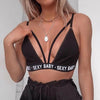 Luxury Summer Swimwear Solid Lingerie Underwear Set Women Letter Solid Patchwork Bikini Set Classic Design Underwear G-String Set Women's Bikini Triangle Solid Two Piece Bathing Suit by Stevvex