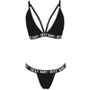 Luxury Summer Swimwear Solid Lingerie Underwear Set Women Letter Solid Patchwork Bikini Set Classic Design Underwear G-String Set Women's Bikini Triangle Solid Two Piece Bathing Suit by Stevvex