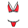 Luxury Summer Swimwear Solid Lingerie Underwear Set Women Letter Solid Patchwork Bikini Set Classic Design Underwear G-String Set Women's Bikini Triangle Solid Two Piece Bathing Suit by Stevvex