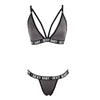 Luxury Summer Swimwear Solid Lingerie Underwear Set Women Letter Solid Patchwork Bikini Set Classic Design Underwear G-String Set Women's Bikini Triangle Solid Two Piece Bathing Suit by Stevvex