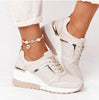 Luxury White Womens Casual Shoes Height Increasing Sport Shoes Air Cushion Comfortable Sneakers Vulcanized Shoes Womens Platform Slip-on High Top Sneakers by Stevvex