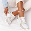 Luxury White Womens Casual Shoes Height Increasing Sport Shoes Air Cushion Comfortable Sneakers Vulcanized Shoes Womens Platform Slip-on High Top Sneakers by Stevvex