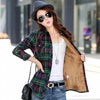 Luxury Winter Warm, Plus Velvet Thicken Plaid Shirt Style Coat Jacket For Women Clothes/Tops/Casual/Jacket/Outerwear For Female by Stevvex