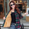 Luxury Winter Warm, Plus Velvet Thicken Plaid Shirt Style Coat Jacket For Women Clothes/Tops/Casual/Jacket/Outerwear For Female by Stevvex