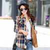 Luxury Winter Warm, Plus Velvet Thicken Plaid Shirt Style Coat Jacket For Women Clothes/Tops/Casual/Jacket/Outerwear For Female by Stevvex