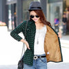 Luxury Winter Warm, Plus Velvet Thicken Plaid Shirt Style Coat Jacket For Women Clothes/Tops/Casual/Jacket/Outerwear For Female by Stevvex