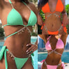 Luxury Woman Bikini Set Diamond Swimsuit Vintage Ladies Swimwear Low Waist Bathing Suit Shining Summer Beach Wear by Stevvex