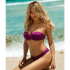 Luxury Woman Bikini Solid Color Bikini Women Swimwear Swimsuit Modern Female Bathing Suit Push Up Bikini Set Beachwear Swimsuit Women Push Up Bikinis Set Pink Swimwear Bandage Bathing Suits by Stevvex