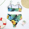 Luxury Women Black Bikini High Waist Swimwear Female 2 Pieces Set Swimsuit Bathing Suit Women Beach Women's High Waisted Bandage Bikini Set Two Piece Push Up Swimsuits by Stevvex