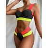 Luxury Women Black Bikini High Waist Swimwear Female 2 Pieces Set Swimsuit Bathing Suit Women Beach Women's High Waisted Bandage Bikini Set Two Piece Push Up Swimsuits by Stevvex