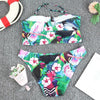 Luxury Women Black Bikini High Waist Swimwear Female 2 Pieces Set Swimsuit Bathing Suit Women Beach Women's High Waisted Bandage Bikini Set Two Piece Push Up Swimsuits by Stevvex