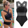 Luxury Women Black Swimsuits Women High Neck One Piece Swimsuits For Women Mesh Bathing Suits Open Back Swimwear One Piece Swimwear For Lady High Neck Bandage Cross Back Swimming Suit Female Holiday Beachwear by Stevvex