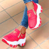 Luxury Women Blue Espadrilles New Solid Color Thick Bottom Zipper Walking Women's Shoes Slip-on High Top Sneakers Round Toe Thick Sole Zipper Ballet Flats Flat Skate Walking Shoes by Stevvex