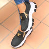 Luxury Women Blue Espadrilles New Solid Color Thick Bottom Zipper Walking Women's Shoes Slip-on High Top Sneakers Round Toe Thick Sole Zipper Ballet Flats Flat Skate Walking Shoes by Stevvex