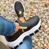 Luxury Women Blue Espadrilles New Solid Color Thick Bottom Zipper Walking Women's Shoes Slip-on High Top Sneakers Round Toe Thick Sole Zipper Ballet Flats Flat Skate Walking Shoes by Stevvex